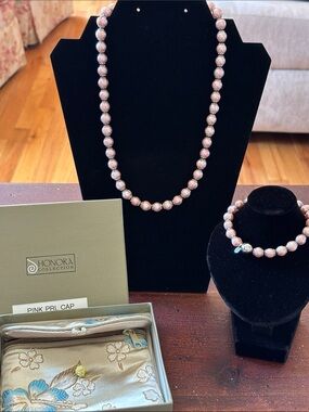 Honora Pink Pearl Necklace & Bracelet - Elegant Women’s Jewelry